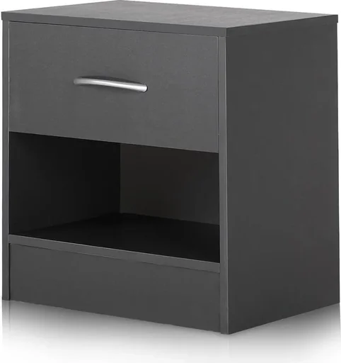 "Nachttisch grau 39x28x41cm image"