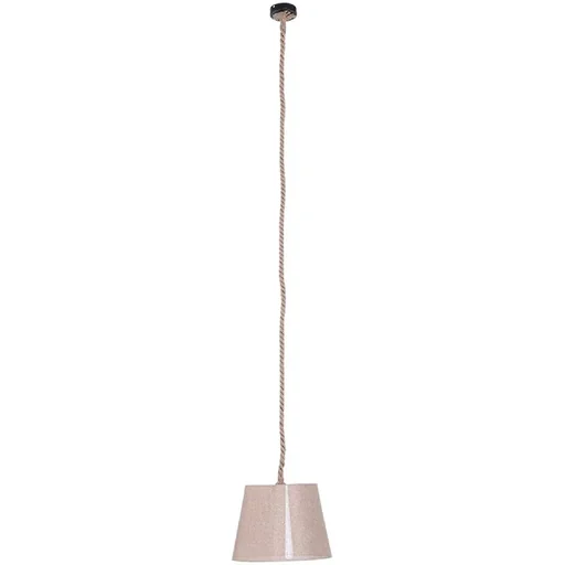 "Hängeleuchte Deckenlampe Hanfseil Lampenschirm E27 40 W beige ?35 x 160 cm(ohne Birne) image"