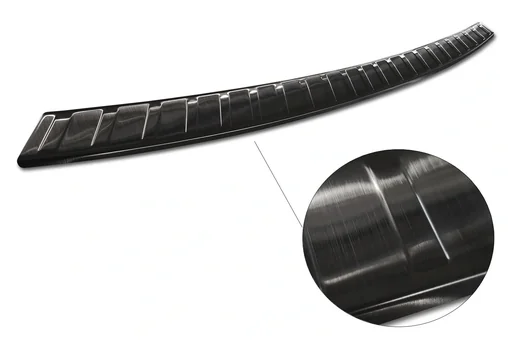 "Edelstahl Ladekantenschutz, BMW IX3 G08, 2020>, graphite/black, Erstausrüster Qualität, entgrateten Kanten image"