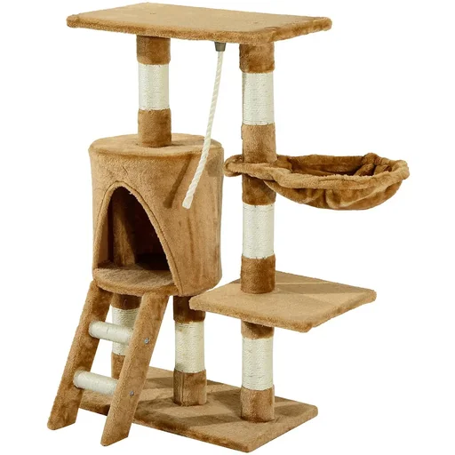 "Kratzbaum Katzenbaum Kletterbaum Katzenbett Spielbaum Braun image"