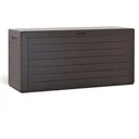 Gartenbox braun in Holzoptik | 120 x 46 x 57 cm