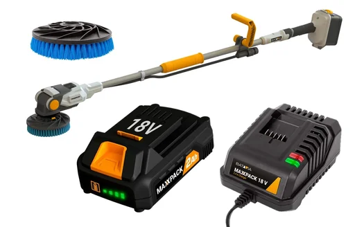 "Twin Brush Set 18V + Akku 2Ah + Ladegerät + Bürste mittel image"