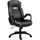 Drehstuhl, schwarz, weiß