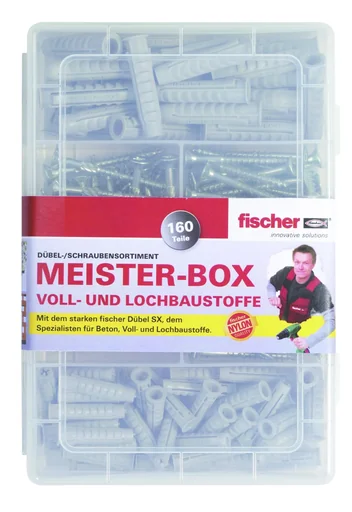 "Spreizdübel Meister Box SX mit Schrauben, 160 tlg. image"