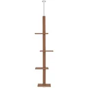 Kratzbaum-Wandhalterung höhenverstellbar, braun