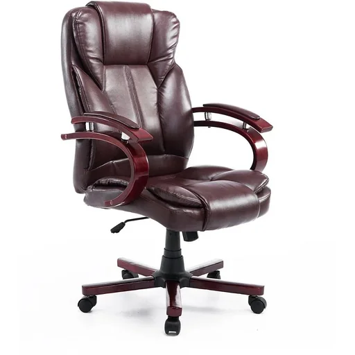 "Bürosessel Bürostuhl Chefsessel braun image"