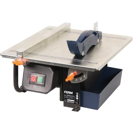 "TCM1010 Fliesenschneider 600W - 2950/min - 180mm Diamantscheibe - Wassergekühltes Sägeblatt - 0-45 Grad einstellbar image"