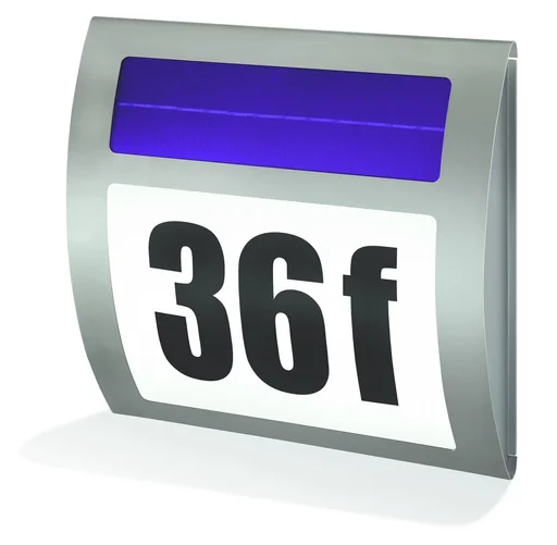 "Solar LED Hausnummernleuchte "Wave" image"