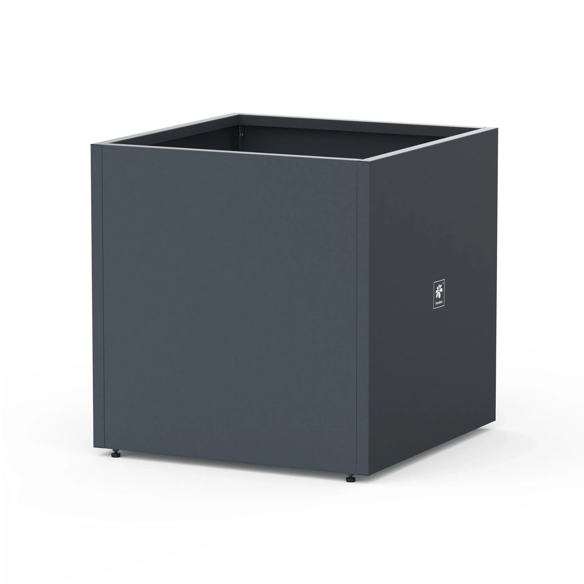 "Herstera Garden Pflanzkübel Cube 70×70×70 cm Anthrazit – 343 L Stahl-Hochbeet image"