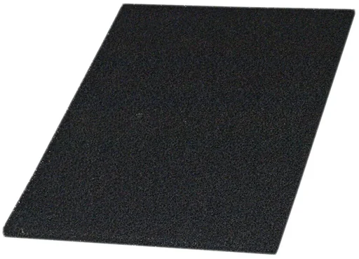 "Aktivkohle Filtermatte PAK 45/32 Schwarz, Filterschwamm, 45 x 31,5 x 1,9 cm image"