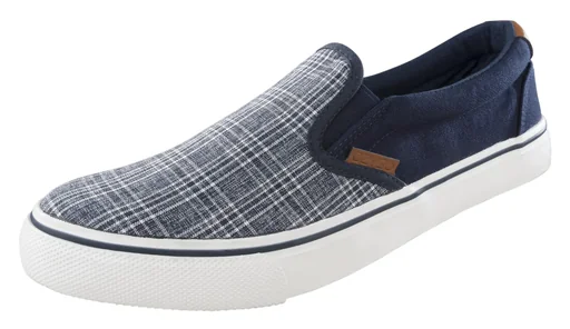 "Canvas Slipper, Farbe blau kariert, Gr. 46 image"