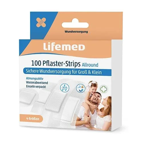 Pflaster-Strips Allround, 400 Stück, 4 Größen