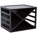 Weinregal für 16 Flaschen stapelbar Kiefer Braun