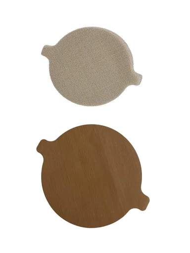 "Heißluft-Fritteuse Back- und Schutzfolie rund, 2-teilig Ø 23,5 / 25,5 cm image"