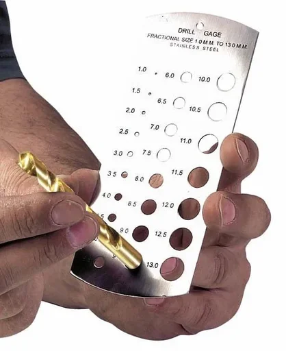 "Spiralbohrer Mess-Schablone, Bohrschablone image"