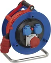 CEE Kabeltrommel Garant IP44, Spezialkunststoff, 2 x 230V Steckdose, 1 x 400V/16S Steckdose, 25m