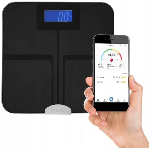 "FALA Elektrische Waage mit bluetooth - Körperanalyse - 30X30cm image"