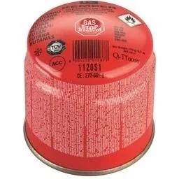 "Gaskocher mit Windschutz und Piezozündung 1200 Watt Blau mit Gastank image"