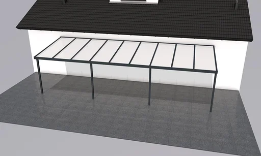 "Terrassendach Premium, anthrazit, 9135 x 3060 mm - Klima blue image"