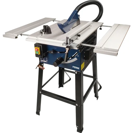 "TSM1033 Tischkreissäge 1800W - 250mm - Winkelanschlag und Parallelführung - Vakuum-Adapter - Inkl. T40 Sägeblatt image"
