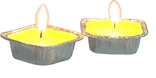 "Citronella-Kerze in Flammschälchen, 2er Set image"