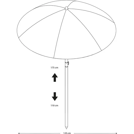 "Regenschirm 125 cm - Regenbogen image"