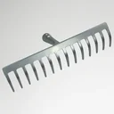 Laubrechen/ Gartenharke mit 14 Zinken