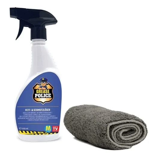 "Fett- und Schmutzlöser Grease Police, 500 ml inklusive Mikrofasertuch image"