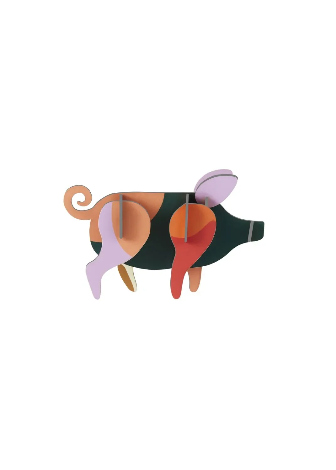 "Studio ROOF Ornament, Bastel-Set, 3D Wandobjekt - Schwein image"