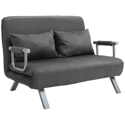 "2-Sitzer Schlafsofa mit Armlehne 3-in-1 Schlafsessel Gästebett Klappmatratze Klappbett Chaiselongue Multifunktion Wildle image"
