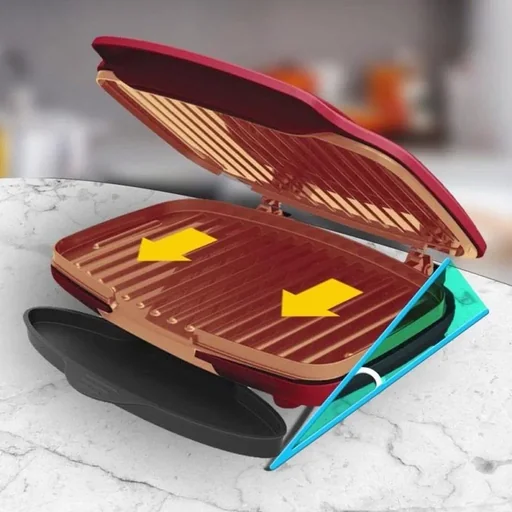 "HomeVero Elektrogrill - Antihaftbeschichtung - 1000W image"