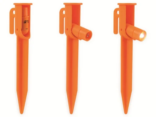 "Zeltheringe, Kunststoff, 15 cm 4 Stück mit LEDs image"