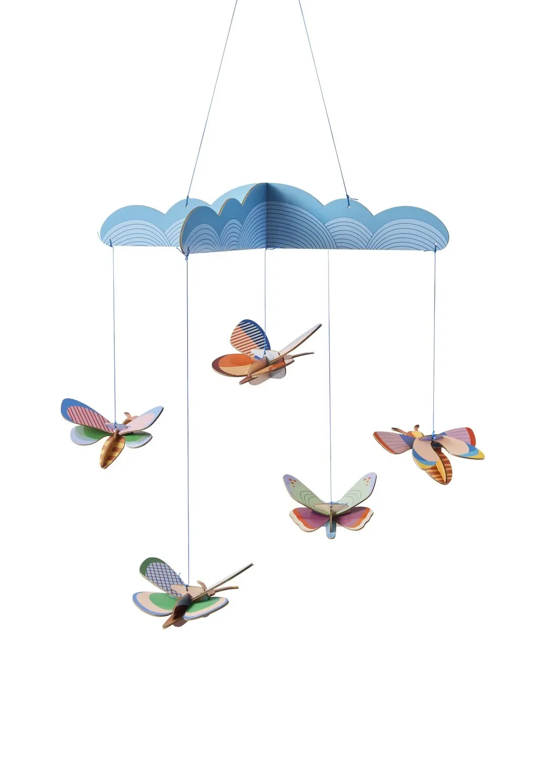 Studio ROOF Bastel-Set, 3D Wandobjekt, Baby Mobile - Schmetterlingstanz