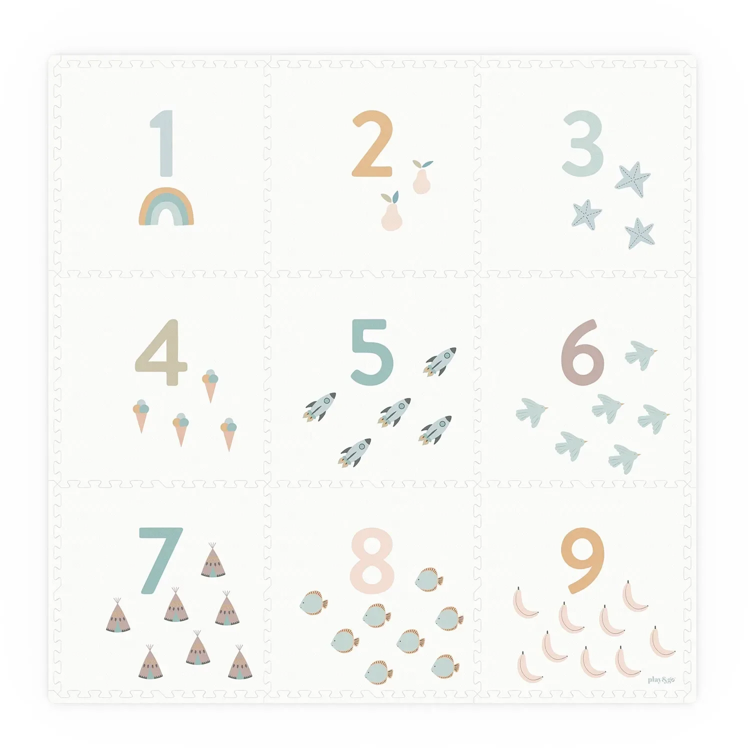 Play&Go Puzzlematte Zahlen Punkte EVA