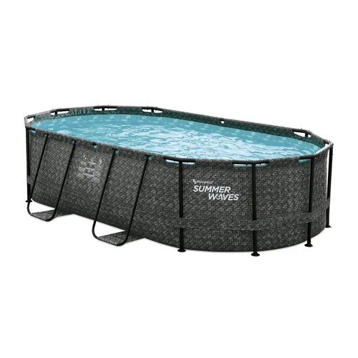 "Active Frame Pool 424 x 250 x 100cm rattangrau image"