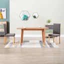 Esszimmerstühle 2tlg. Stoff taupe