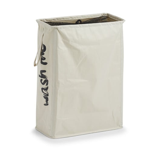 "Wäschesammler "Wash me", Polyester, beige image"