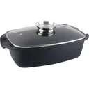 Kasserolle - mit Glasdeckel - 32 cm - Schwarz