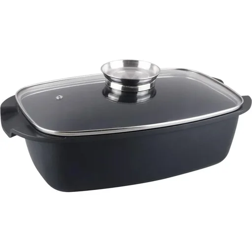 "Kasserolle - mit Glasdeckel - 32 cm - Schwarz image"