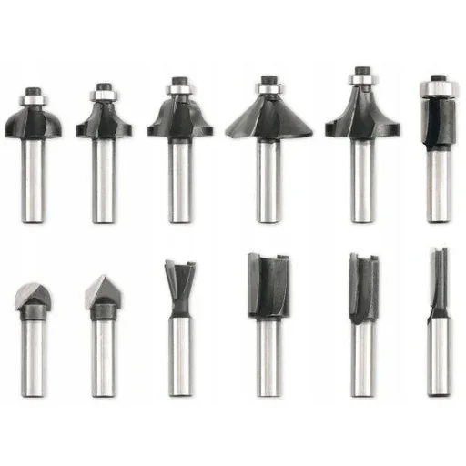 "Fräser-Satz 12-teilig - 8-mm-Schaft image"