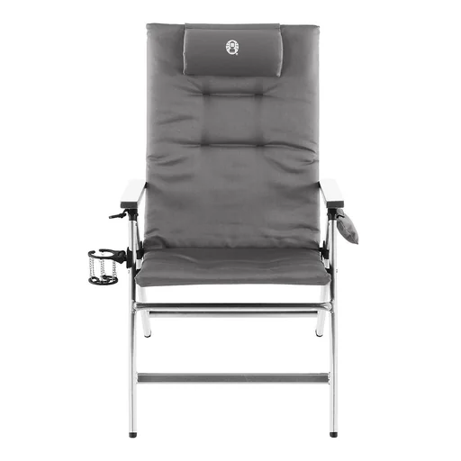 "5 Position Padded Aluminium, Camping Stuhl, integrierter Getränkehalter, gepolsterter Rückenlehne, max 120 kg image"