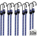 Schnellbinder mit Spinnenhaken 30 cm x 8 mm Durchmesser - Blau -10 Stück