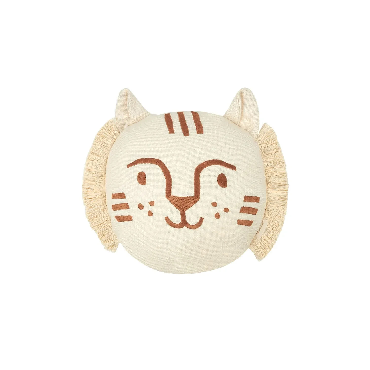 "Nobodinoz Kinderkopfkissen, Babykissen - Tigergesicht, 35 x 30 cm image"