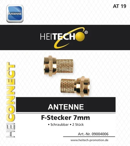 "F-Stecker 7mm 2 Stück image"