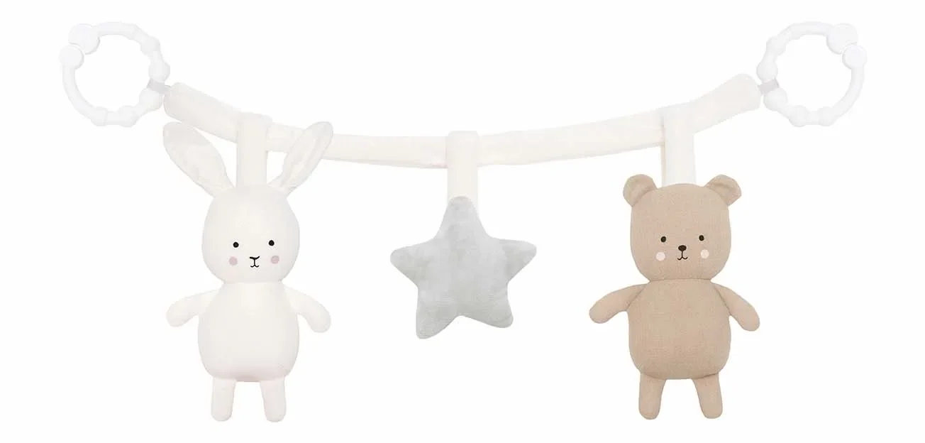Jabadabado Kinderwagenkette Teddy und Bunny