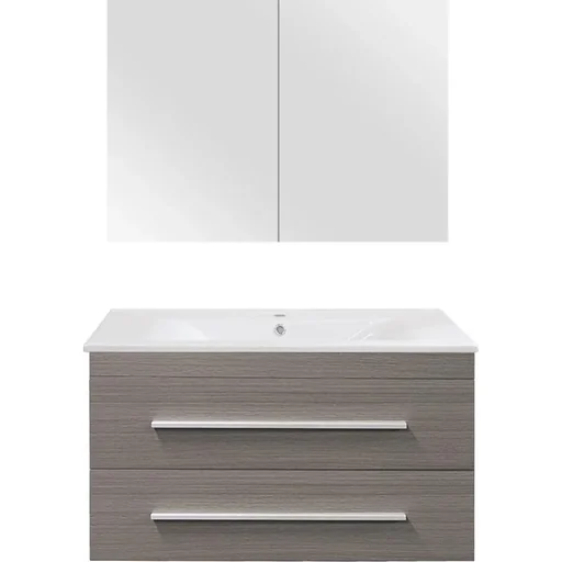 "Badezimmermöbel Style 90cm - Gris Eiche image"