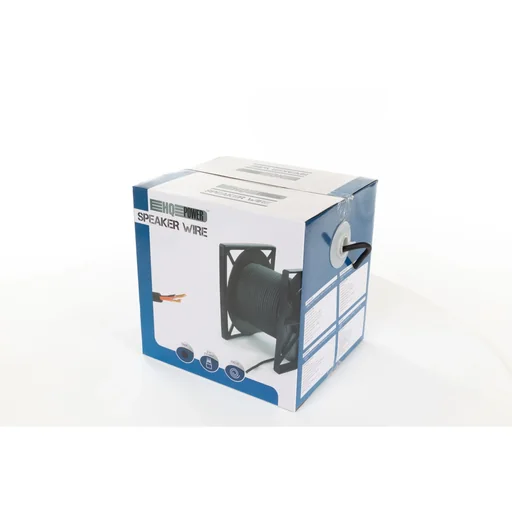 "Lautsprecherkabel 2x2.50mm², 100 Meter, schwarz, Spule, reiner OFC-Kupferdraht für Hifi-System, Heimkino, Lautsprecheranschluss, flexible Audio-Rolle, professionelle Tonübertragung image"
