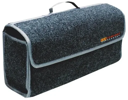 "Kofferraumtasche grau mit praktischem Tragegriff. image"