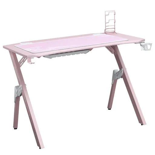 "Gaming Tisch Schreibtisch Computertisch Arbeitstisch Möbel für Büro Wohnzimmer Arbeitszimmer, modernes Design, MDF Metal image"