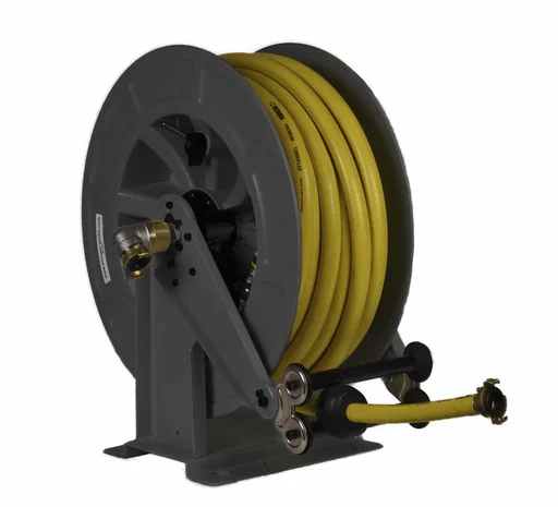 "Schlauchaufroller Stahl/ABS-Kunststoffgehäuse OSK 610 mit 15 m, 1" PVC-Gewebeschlauch, max. 9bar/50C° image"